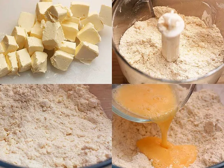 Киш с белыми грибами. Этап 3