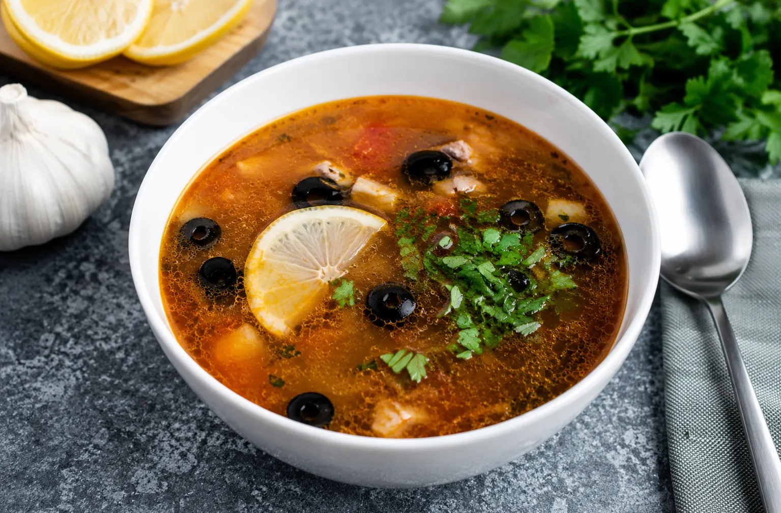 Солянка сборная мясная. Этап 11