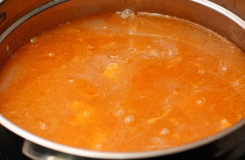 Рыбная солянка с семгой. Этап 8
