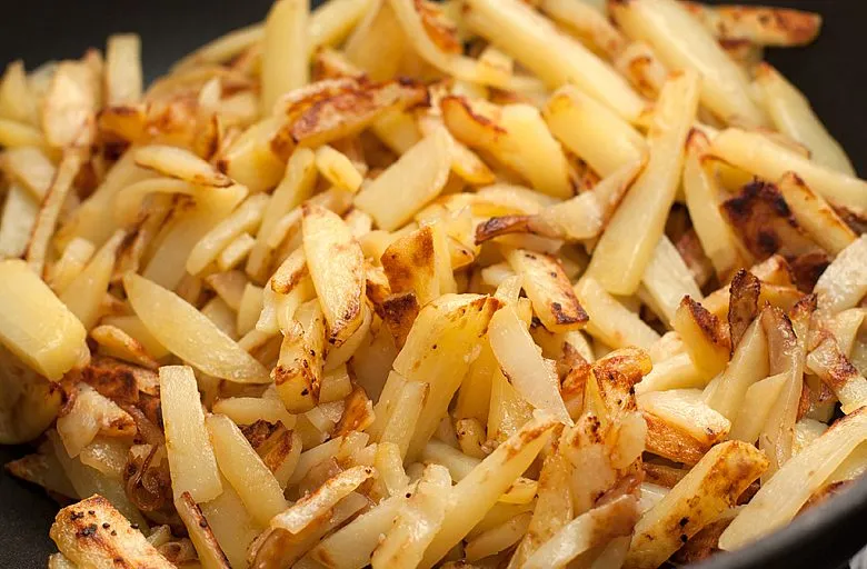 Жареная картошка с лисичками. Этап 6