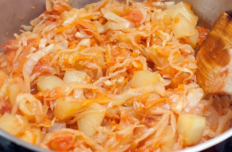 Рагу с капустой и кабачками. Этап 7