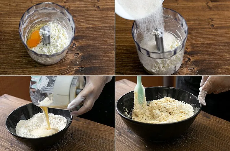 Творожное печенье с орехами. Этап 2