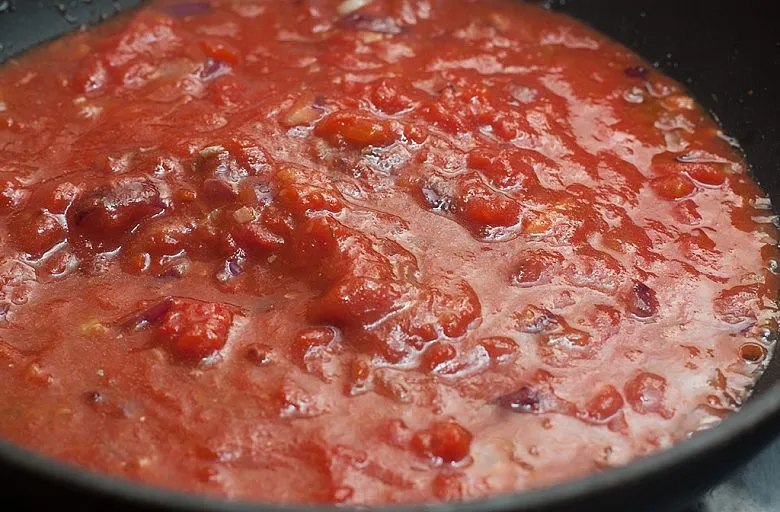 Кростини с треской и томатным соусом. Этап 6