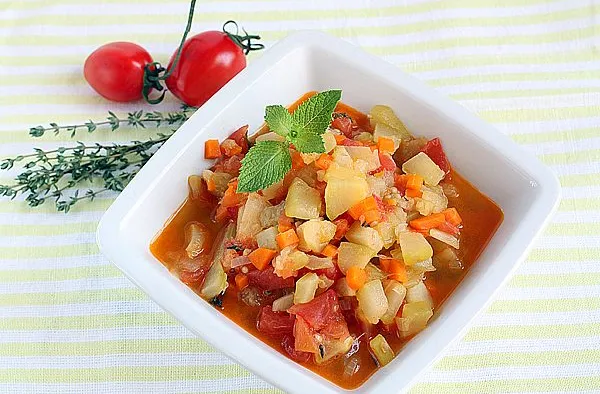 Кабачковая икра (кусочками). Этап 10
