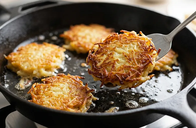 Латкес (картофельные оладьи). Этап 8