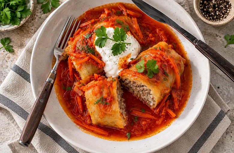 Голубцы с мясом и рисом. Этап 13