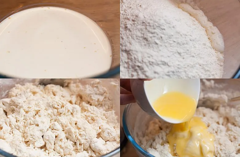 Дрожжевые пирожки с мясом. Этап 1