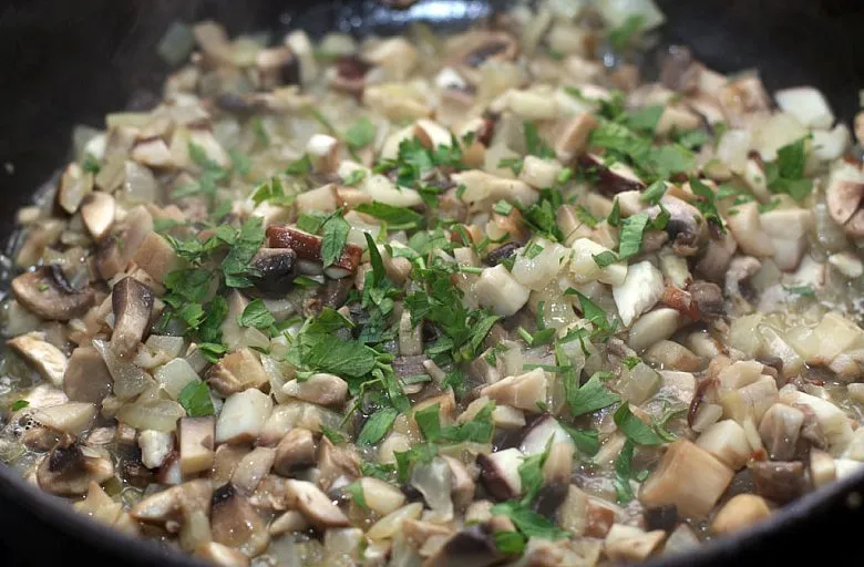 Паста с белыми грибами. Этап 5