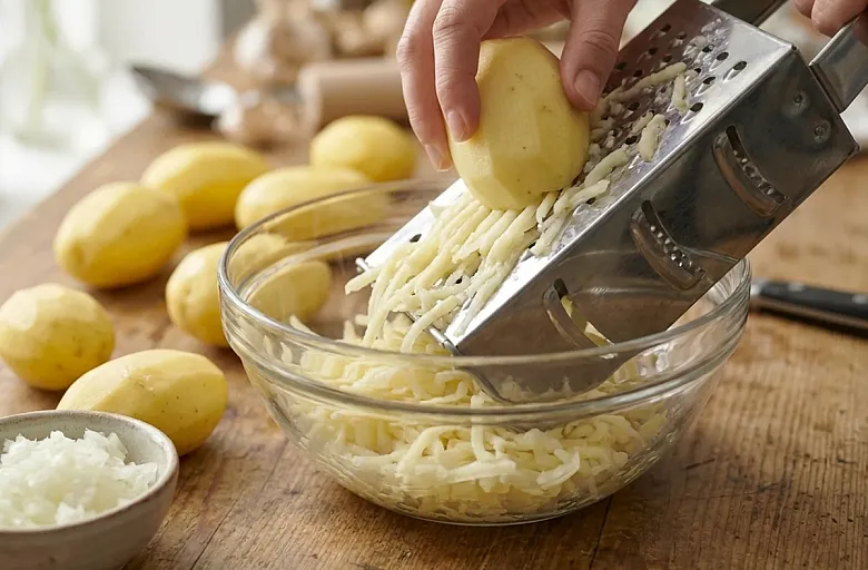 Латкес (картофельные оладьи). Этап 2