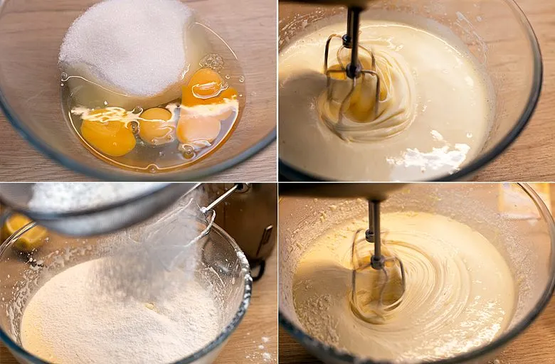 Шарлотка с яблоками и айвой. Этап 5
