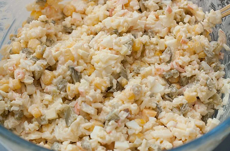Салат с креветками. Этап 6