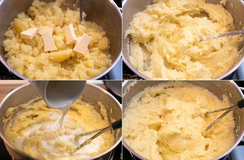 Картофельное пюре c морепродуктами и трюфельным соусом. Этап 5