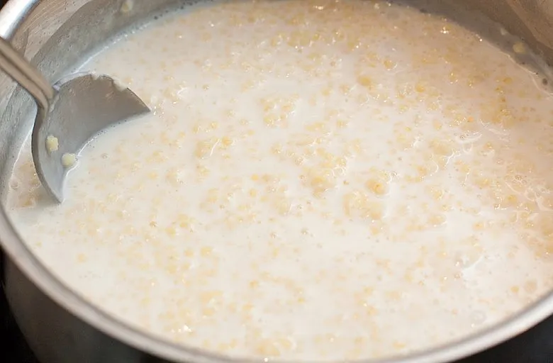 Пшенная каша на молоке. Этап 3