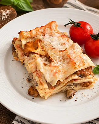 Лазанья с грибами