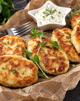 Рыбные котлеты в панировке