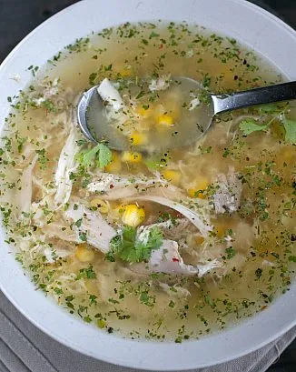 Китайский куриный суп